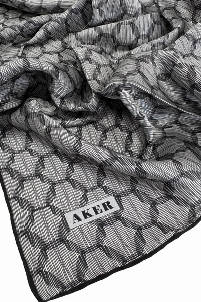 Aker Sura Silk Patterned Scarf 9117701