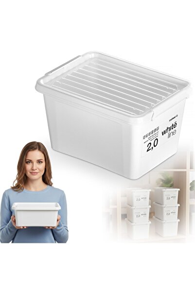 EDANTI Cutie de plastic cu capac, pentru depozitare, pentru jucării, bijuteri...