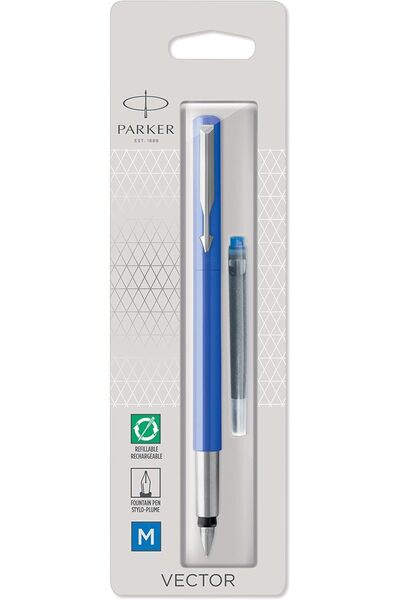 Parker Vector Fountain Pen, Blue