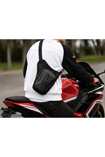 Torz Unisex Motorcu Çantası Ayarlanabilir Askılı Bel Bacak Çantası