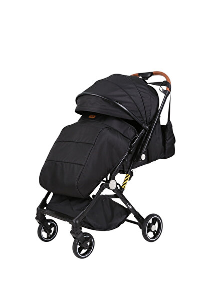 L-Sun Cărucior sport L-Sun, C6, Negru, pliabil tip troler, cu mâner reversibi...