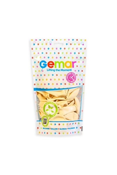 Gemar Set 100 baloane din latex, G 110, Culoare unt