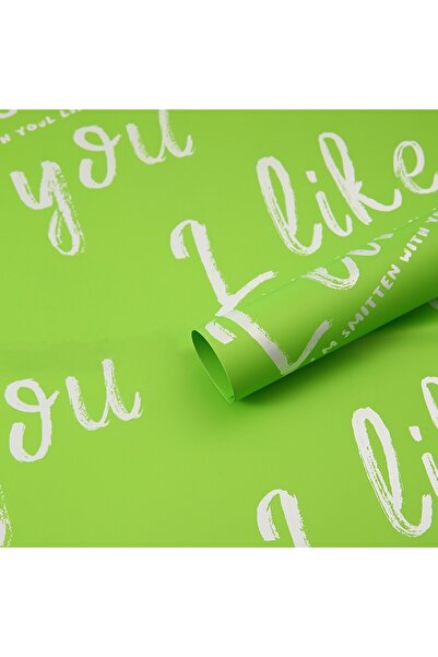 OEM Celofan pentru flori Plastic Verde 58x58 cm