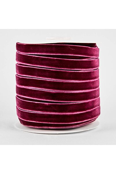 OEM Banda de Velur Catifea Roșie 1cm/45,72m