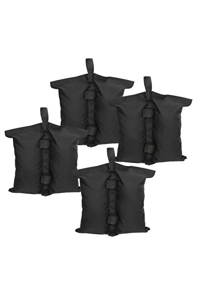 Evolium Saci de Ancorare Cort/Pavilion, Evolium, Set 4 Bucati, 48 x 35 cm, Negru
