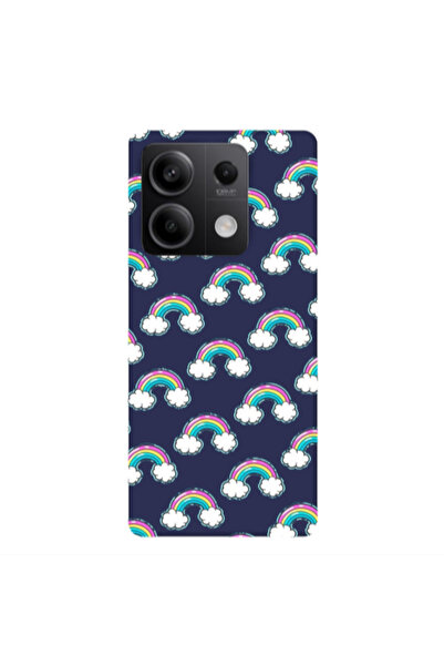 Other Xiaomi Redmi Note 13 5G Cute rainbows Dark blue Colored Silicone TPU Θήκη