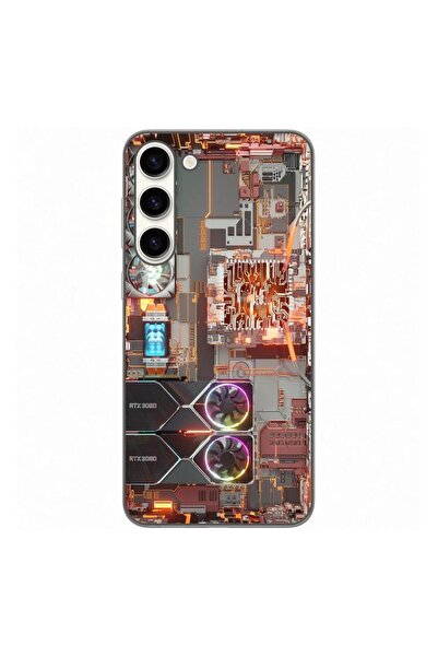 OEM Калъф, съвместим със Samsung Galaxy S23 Plus, силиконов гел TPU, с шарка ...