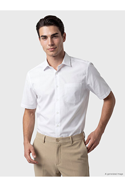 LC Waikiki Rmz Gi̇yi̇m Farkiyla Standard Fit Dobby Men's Shirt