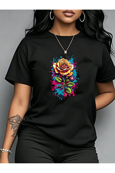 12 Teknoloji Round Neck Short Sleeve T-Shirt - Women'S Shirt, Fashionable Ele...