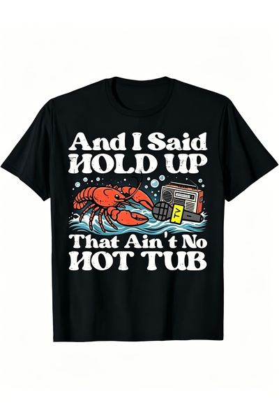 212Wear Men'S Pure T-Shirt with Fun Lobster Radio Print Design, Summer Menswe...