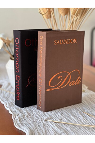 Velzade Home Kumaş Dekoratif Kitap Kutusu Seti 2'li - O & DAL- Gizli Saklama ...