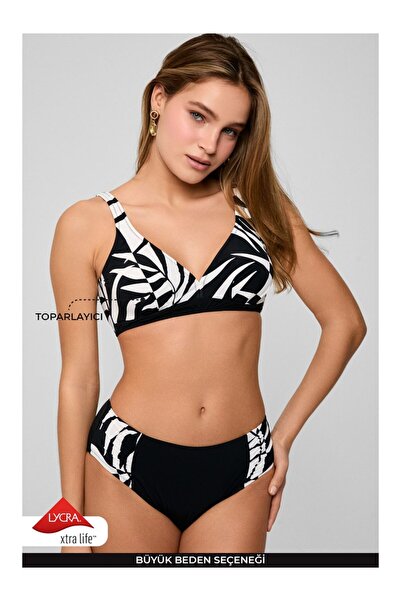 Kom Mabeji Desenli Toparlayıcı Bikini