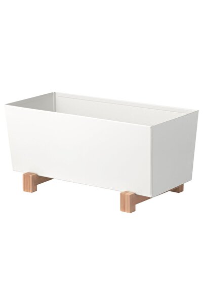 Generic BITTERGURKA Plant pot, white, 32 x 15 cm