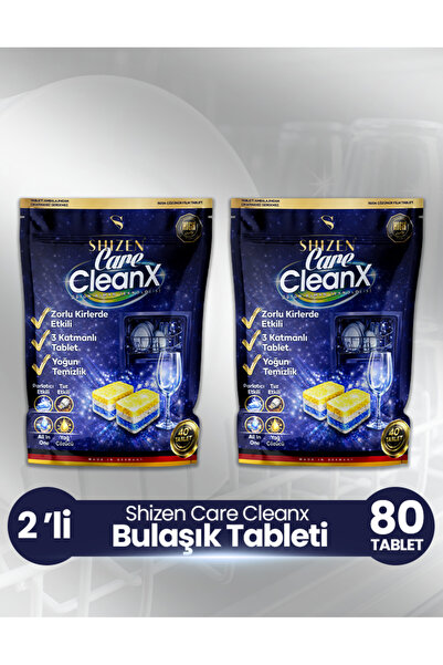 Shizen Kozmetik Shizen Care CleanX Bulaşık Makinesi Tableti 2'Li Paket