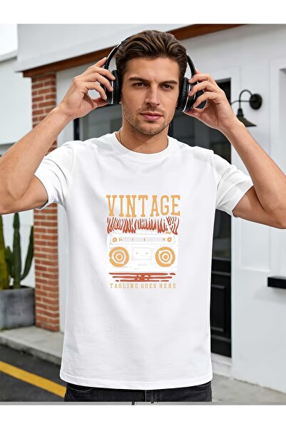 LİNA06 Classic Retro Boombox Tee 180G Ideal Present Family Gatherings Summer ...