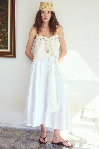 Touché Privé Volanli Maxi Skirt