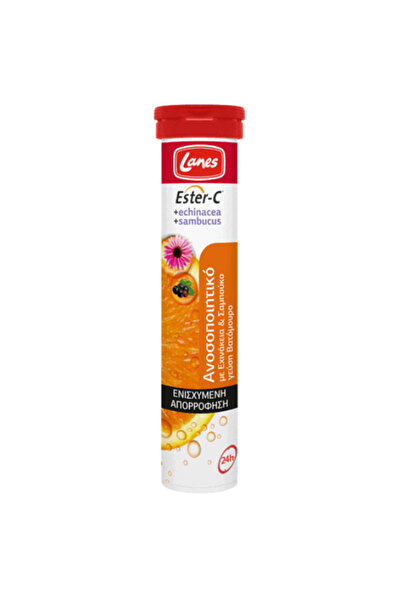 Lanes Ester-C Echinacea &amp; Sambucus, 20eff.tabs
