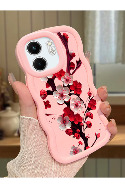 Hontinga Infinix Smart 9 Compatible Case Camera Protector Pink Silicone Coupl...