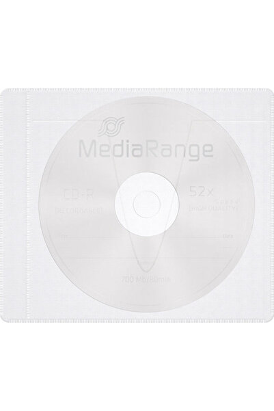MediaRange Θήκη CD/DVD Λευκή 50 τεμάχια