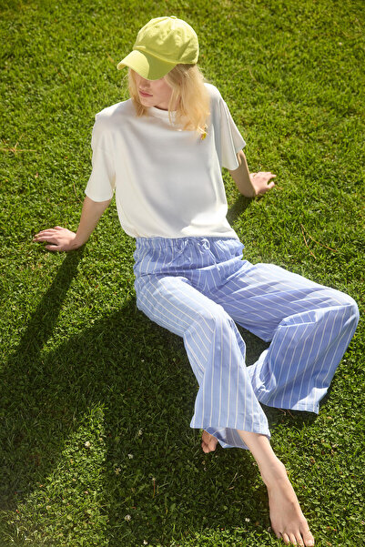 Touché Privé Striped Wide Leg Pants