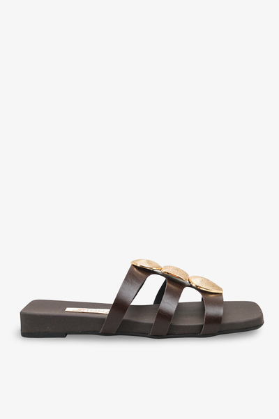 İNNABUTİKK Pinoty Women's Accessory Slippers - Brown