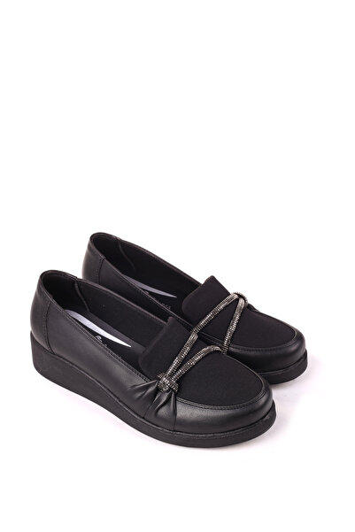 Walkenzo 4533 حذاء نسائي بكعب عريض مزين بالحجر