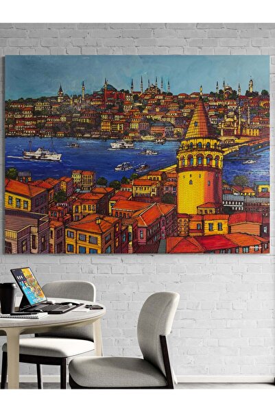 Simurg Sanatevi Işık ve İstanbul Yağlı Boya Tablosu