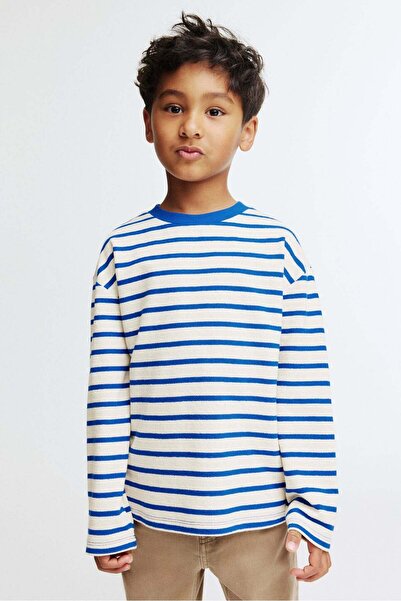 H&M تي شيرت بأكمام طويلة