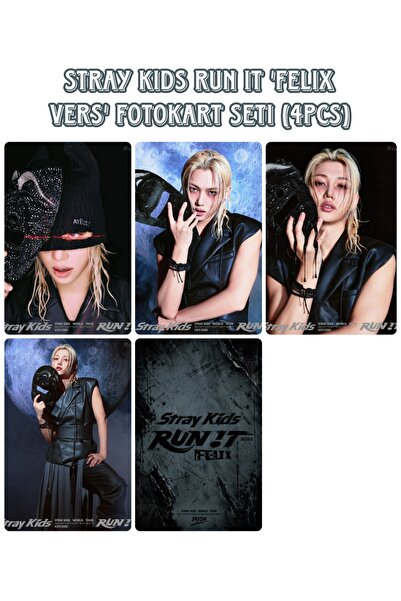Sntay STRAY KİDS FOTOKART SETİ Felix 'Run it bias vers'
