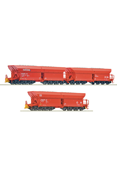 Roco Set de 3 vagoane de transport minere DB - H0 6600271