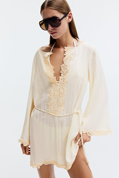 H&M Dantel Şeritli Elbise