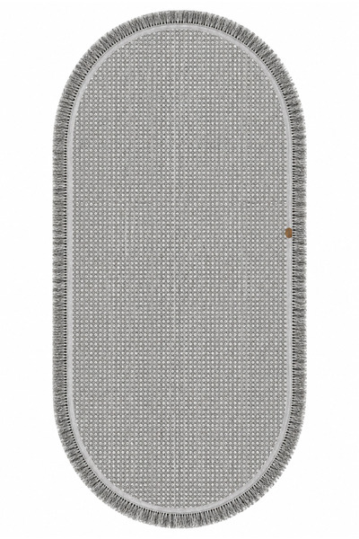 Halı Sepeti Vega 1451 Krem Oval Modern Hav Toz Tutmayan Koridor Salon Yatak O...