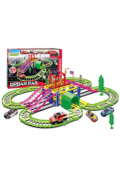 ToyMarkt Αυτοκινητόδρομος με Γέφυρα Αστικός Σιδηρόδρομος 43x28x7εκ 88866