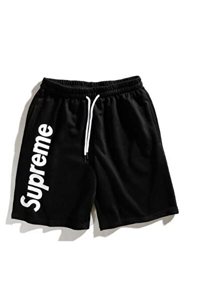 COZYWEAR Black Printed Cotton Shorts