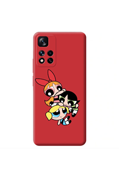 Other Xiaomi Redmi Note 11 Pro 5G Powerpuff Red Colored Silicone TPU Θήκη
