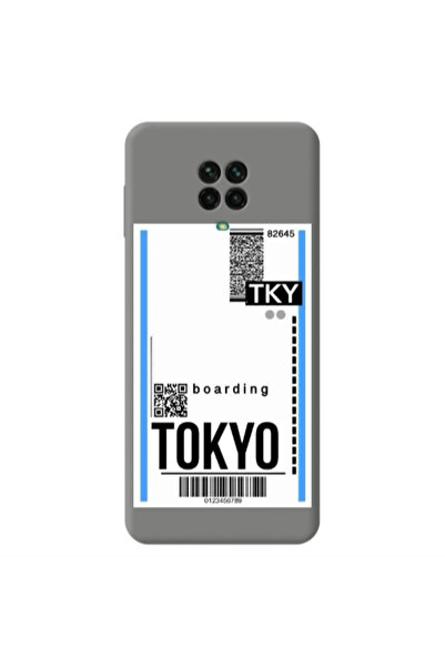 Other Xiaomi Redmi Note 9 Pro Tokyo Boarding Grey Colored Silicone TPU Θήκη