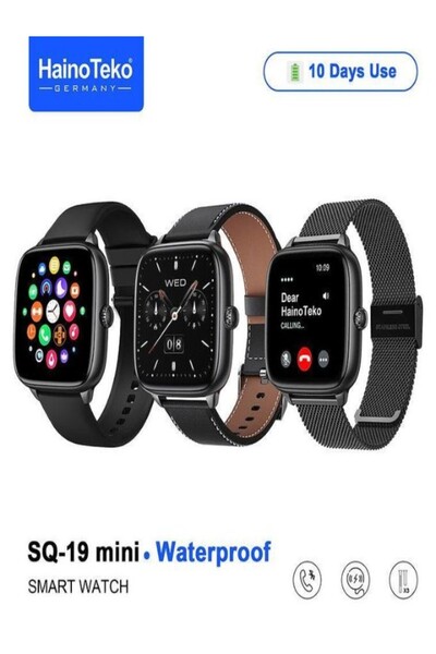 HAINOTEKO SQ-19 Mini Waterproof Smart Watch with Bluetooth Calling, 1.72 Inch...