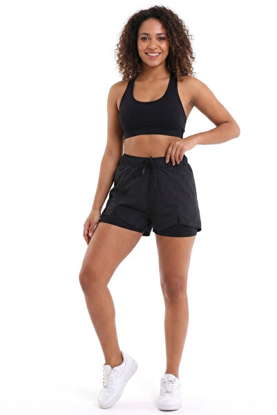 MAİMODA Women's Active Swim Shorts with Inner Tights and Slit Detail