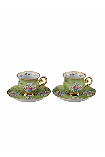 Paşabahçe Maya Bombede Gül Coffee Cup Set, Coffee Cup