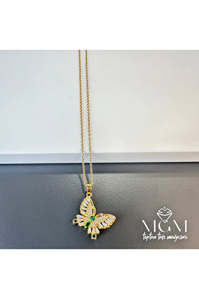 Inure Jewelry Steel Necklace with Butterfly Detail - Kl0104