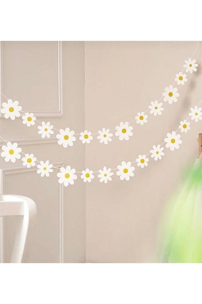 Öztürkpartievi Daisy Shaped Wall Decoration Banner
