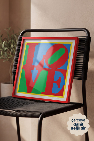 Persona Istanbul Robert Indiana "LOVE" - Pop Art Posteri (Çerçevesiz)