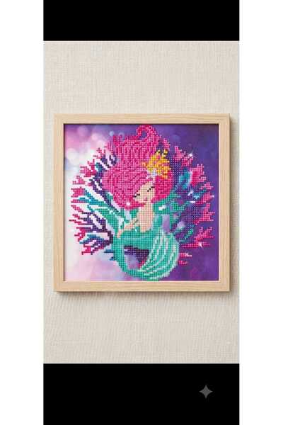 irecay 5D Elmas Mozaik Boyama Seti Deniz Kızı Desenli DIY Diamond Painting Ho...