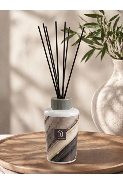 sahal aloula Luxury Aroma Reed Diffuser - Grey Marble Design Home Fragrance -...
