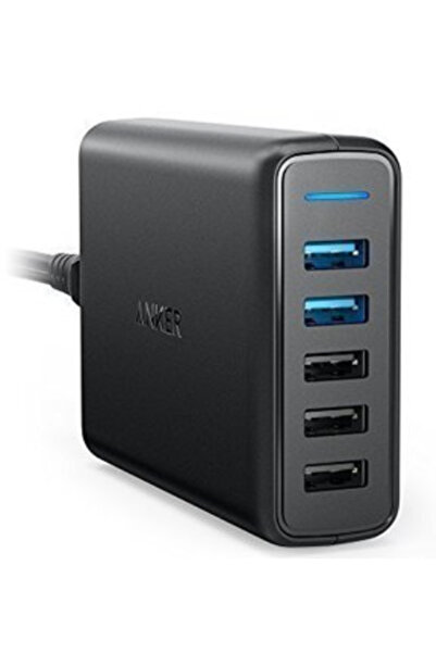 Anker PowerPort+ 5 63W Qualcomm Quick Charge 3.0 Încărcător de perete USB Negru