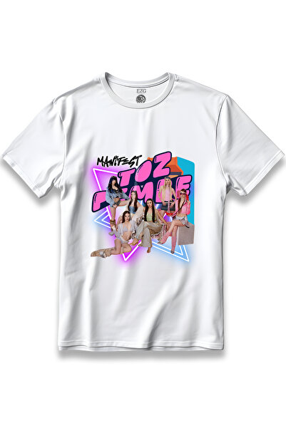 EZG Business Μπλουζάκι Manifest Group Dusty Pink με στάμπα Manifest Dusty Pin...
