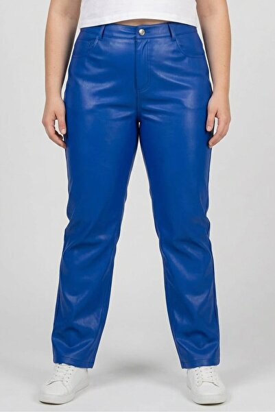 Don't Call Me Jennyfer Women Regular Fit Solid Straight Leg Pants, Blue