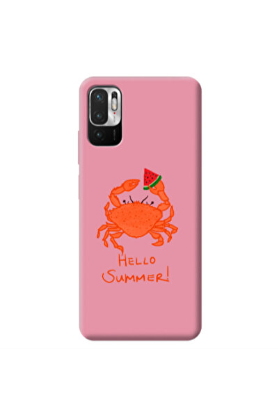Other Xiaomi Redmi Note 10 Pro 5G Hello Summer! Pink Colored Silicone TPU Θήκη