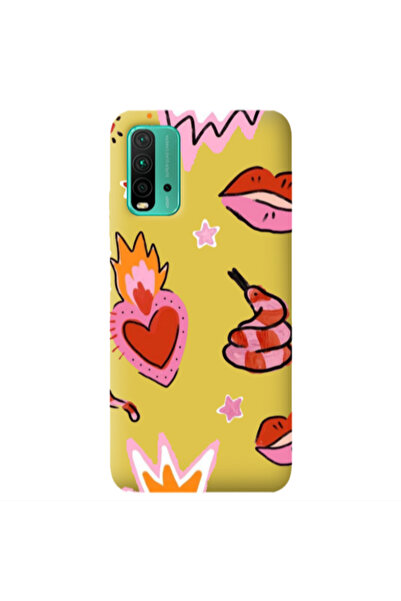 Other Xiaomi Poco M3 Snake heart Yellow Colored Silicone TPU Θήκη