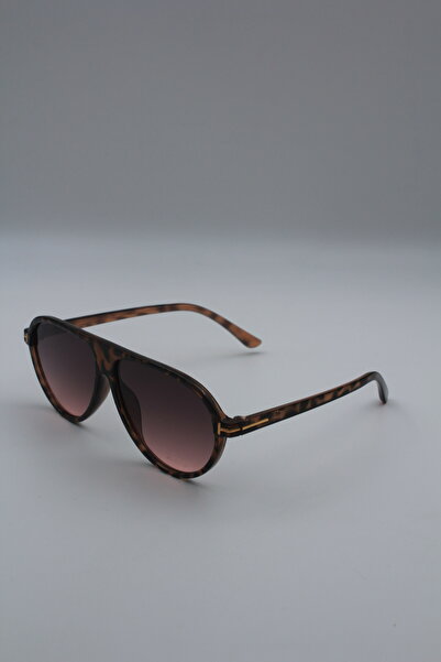 MissBella Eyewear Miss Bella Leopar Desenli Degrade Cam Kadın Güneş Gözlüğü